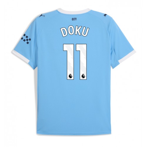 Manchester City Jeremy Doku #11 Hemmatröja 2025-26 Kortärmad Manchester City Jeremy Doku #11 Hemmatröja 2025-26 Kortärmad